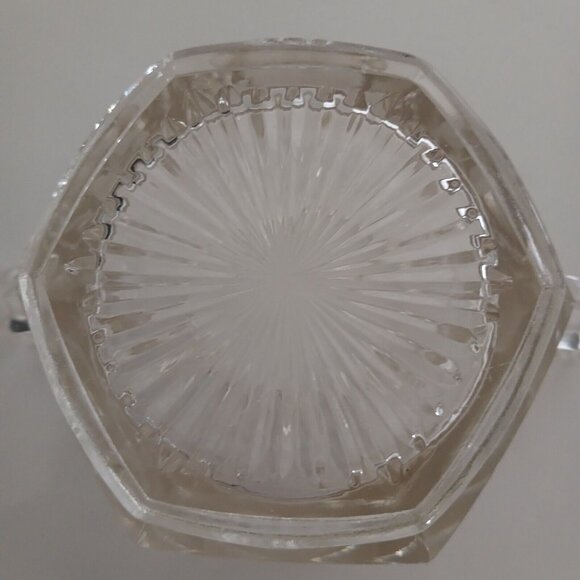 Vintage Glass Crystal ? Sugar Candy Nut Condiment Dish Bowl Double Handle - Picture 3 of 9